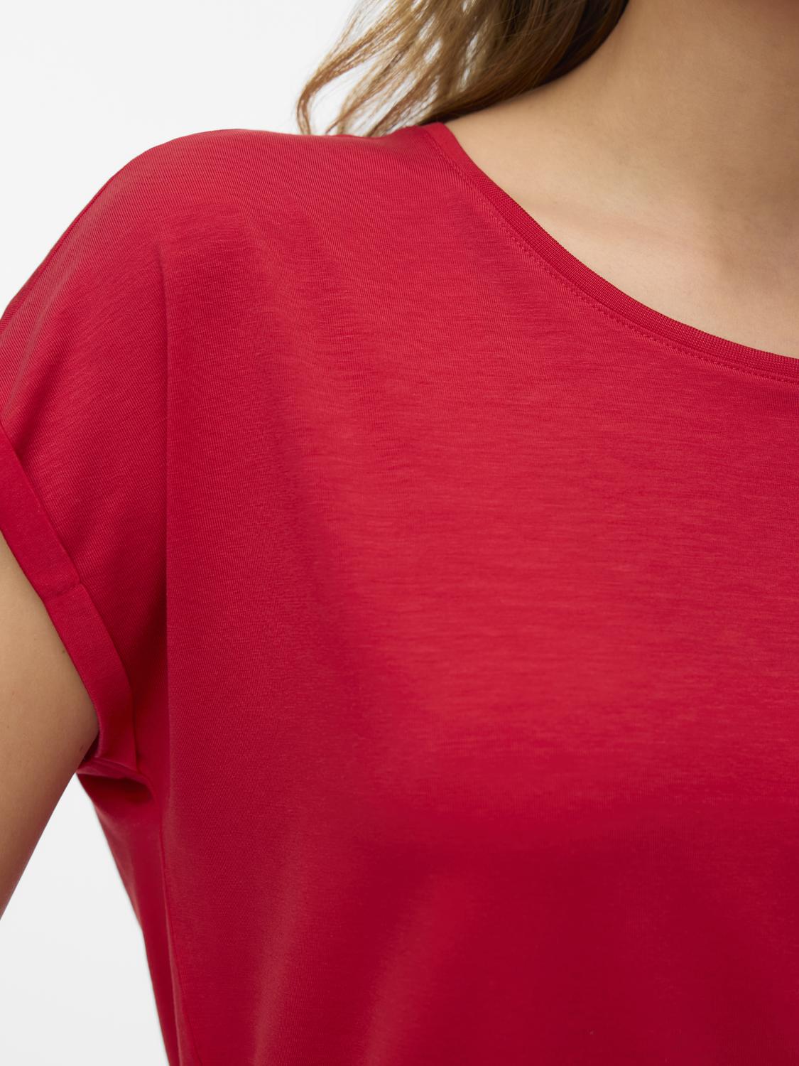 VMAVA T-Shirt - Ribbon Red - VERO MODA & VILA Bergvik